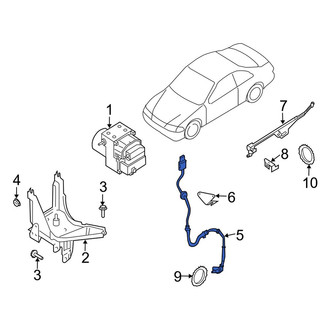 Infiniti OE - Rear Left ABS Wheel Speed Sensor