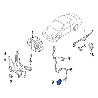 Infiniti OE - Rear Right ABS Wheel Speed Sensor Tone Ring