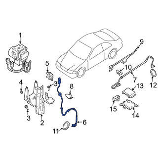 Infiniti OE - Rear Right ABS Wheel Speed Sensor
