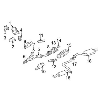 Infiniti OE - Exhaust System - Exhaust Components