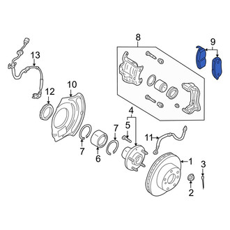 Infiniti OE - Front Disc Brake Pad Set