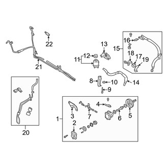 Infiniti OE - Steering Gear & Linkage - Pump & Hoses
