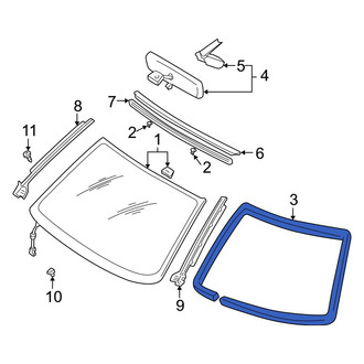 Infiniti OE - Windshield Seal