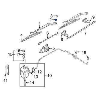 Infiniti OE - Wiper Arm Nut