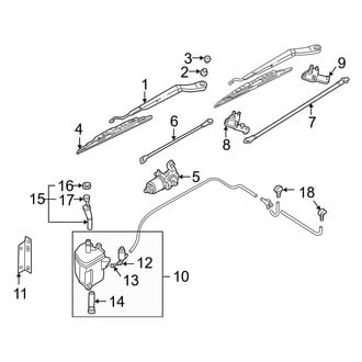 Infiniti OE - Windshield - Wiper & Washer Components