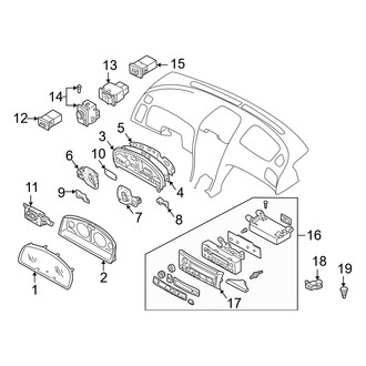 Infiniti OE - Instrument Panel - Cluster & Switches (To 07/01)