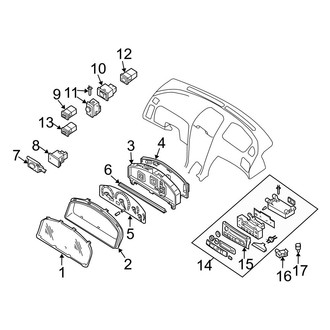 Infiniti OE - Instrument Panel - Cluster & Switches (From 07/01)