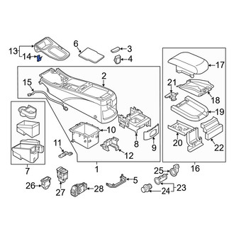 Infiniti OE - Instrument Panel Knee Bolster Clip