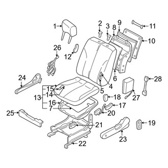 Infiniti OE - Seats & Tracks - Front Seat Components