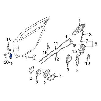 Infiniti OE - Rear Right Lower Door Hinge