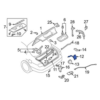 Infiniti OE - Rear Deck Lid Latch