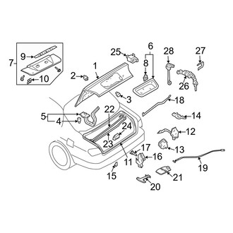 Infiniti OE - Trunk Lid - Lid & Components