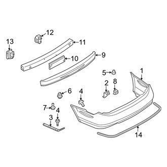 Infiniti OE - Rear Bumper - Bumper & Components