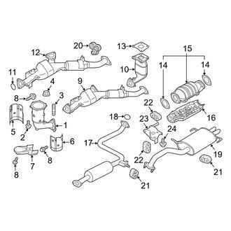 Infiniti OE - Exhaust System - Exhaust Components