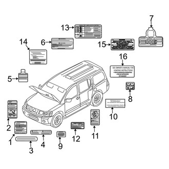 Infiniti OE - Information Labels - Labels