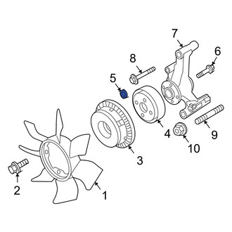 Infiniti OE - Engine Cooling Fan Blade Nut