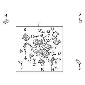 Infiniti OE - Air Conditioner & Heater - Heater Components
