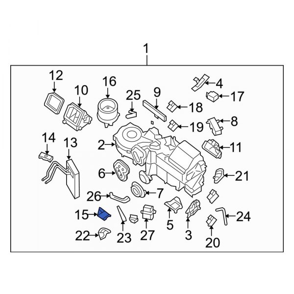 HVAC Heater Core Bracket