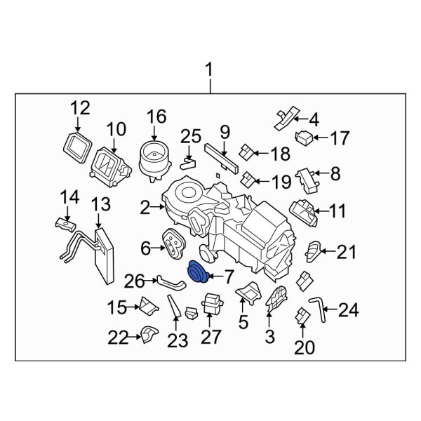 HVAC Heater Hose Grommet