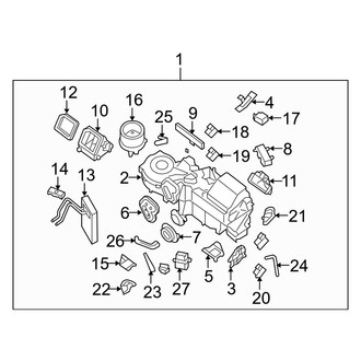 Infiniti OE - Air Conditioner & Heater - Heater Components