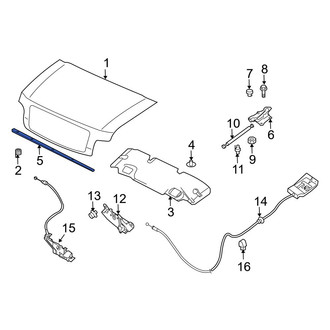Infiniti OE - Front Hood Seal
