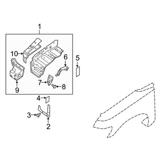 Infiniti OE - Fender - Inner Components