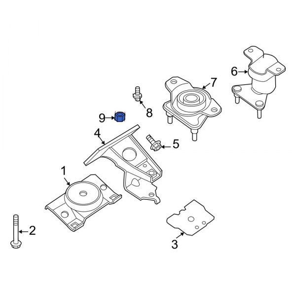 Engine Mount Nut