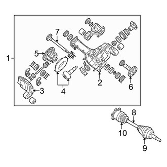 Infiniti OE - Front Suspension - Carrier & Front Axles (4WD)