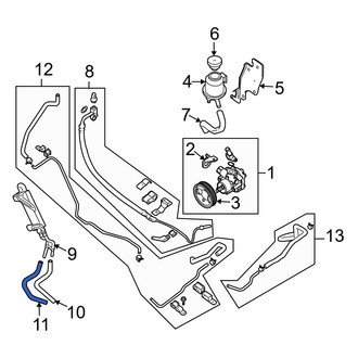 Infiniti OE - Power Steering Return Hose