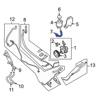 Infiniti OE - Power Steering Return Hose