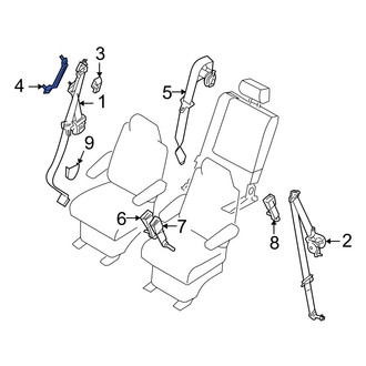 Infiniti OE - Center Seat Belt Height Adjuster