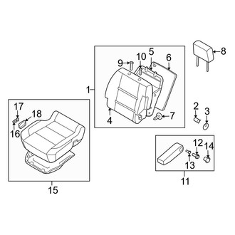 Infiniti OE - Seats & Tracks - Front Seat Components (Passenger Seat)
