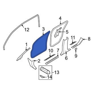 Infiniti OE - Front Left Door Seal