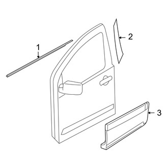Infiniti OE - Front Door - Exterior Trim