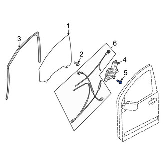 Infiniti OE - Inner Interior Door Handle Bolt