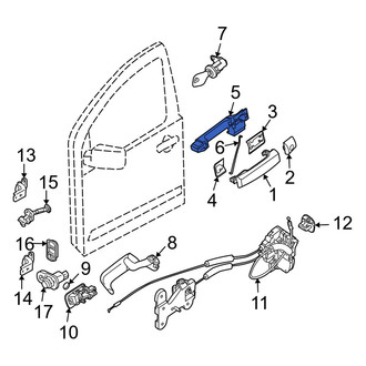 Infiniti OE - Front Left Exterior Door Handle Base