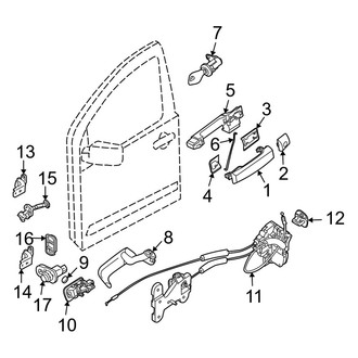 Infiniti OE - Front Door - Lock & Hardware
