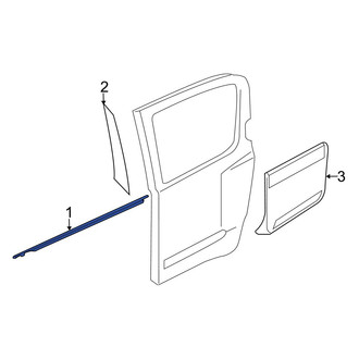 Infiniti OE - Rear Left Outer Door Belt Molding