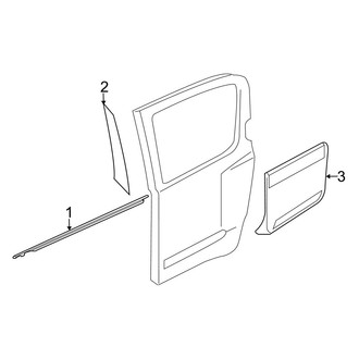 Infiniti OE - Rear Door - Exterior Trim