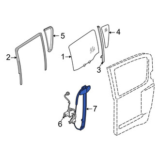 Infiniti OE - Rear Left Window Regulator