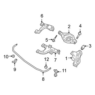 Infiniti OE - Rear Suspension - Stabilizer Bar & Components