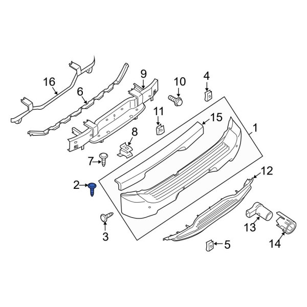 Bumper Cover Retainer