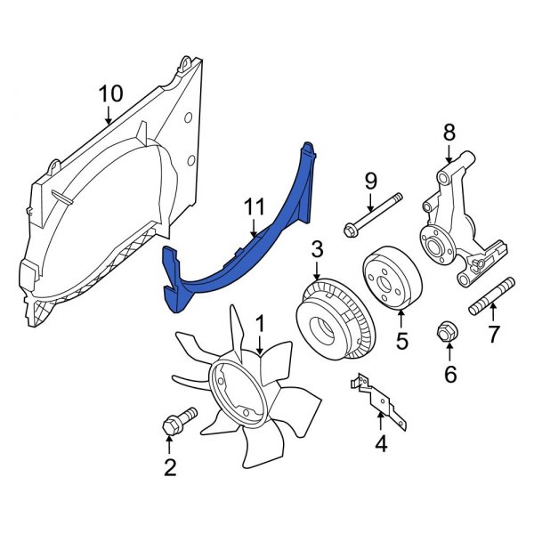 Engine Cooling Fan Shroud