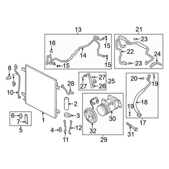 Infiniti OE - Rear A/C Refrigerant Line O-Ring