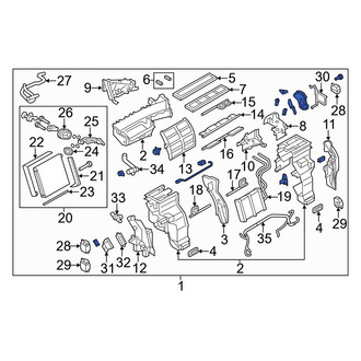 Infiniti OE - Front HVAC Unit Case Assembly