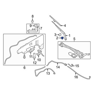 Infiniti OE - Wiper Arm Nut