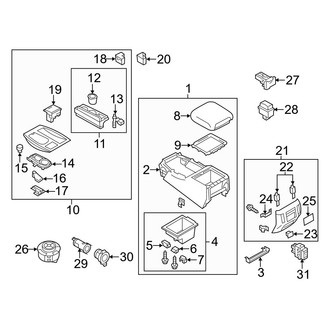 Infiniti OE - Center Console (Console & Components)
