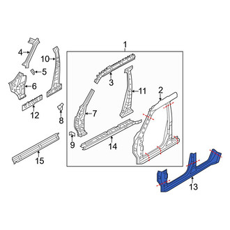 Infiniti OE - Left Outer Rocker Panel