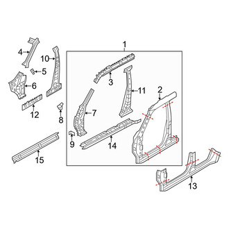 Infiniti OE - Pillars, Rocker & Floor - Aperture Panel