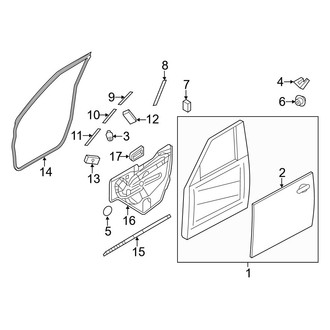 Infiniti OE - Front Door - Door & Components